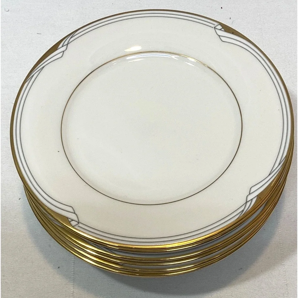 Noritake Golden Cover Dessert/Salad Plates 6.5